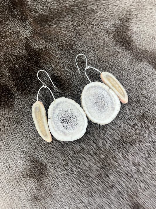 Antler Double Dangles Round