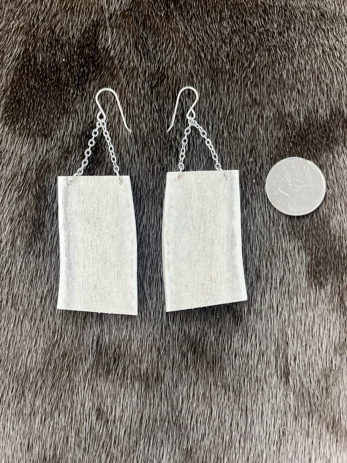 Rectangular Elk & Chain Dangles