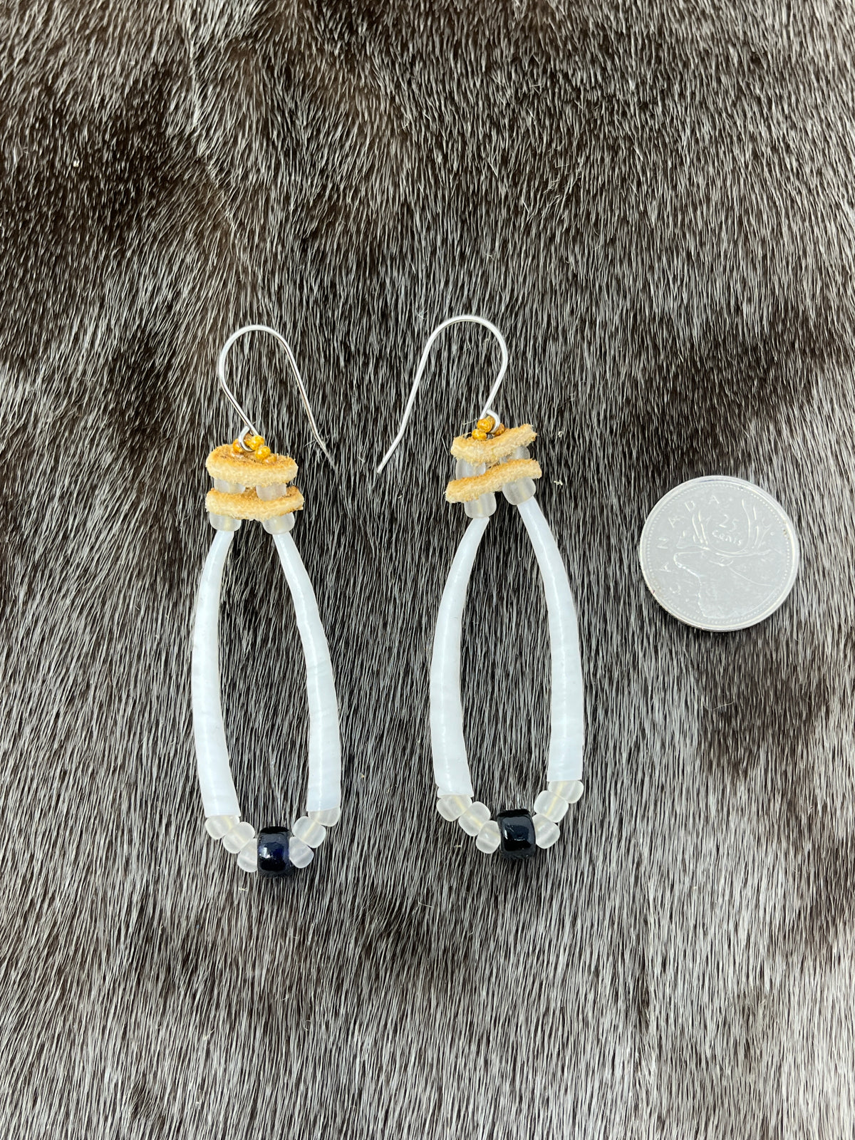 Double Dentillium & Vintage Beads