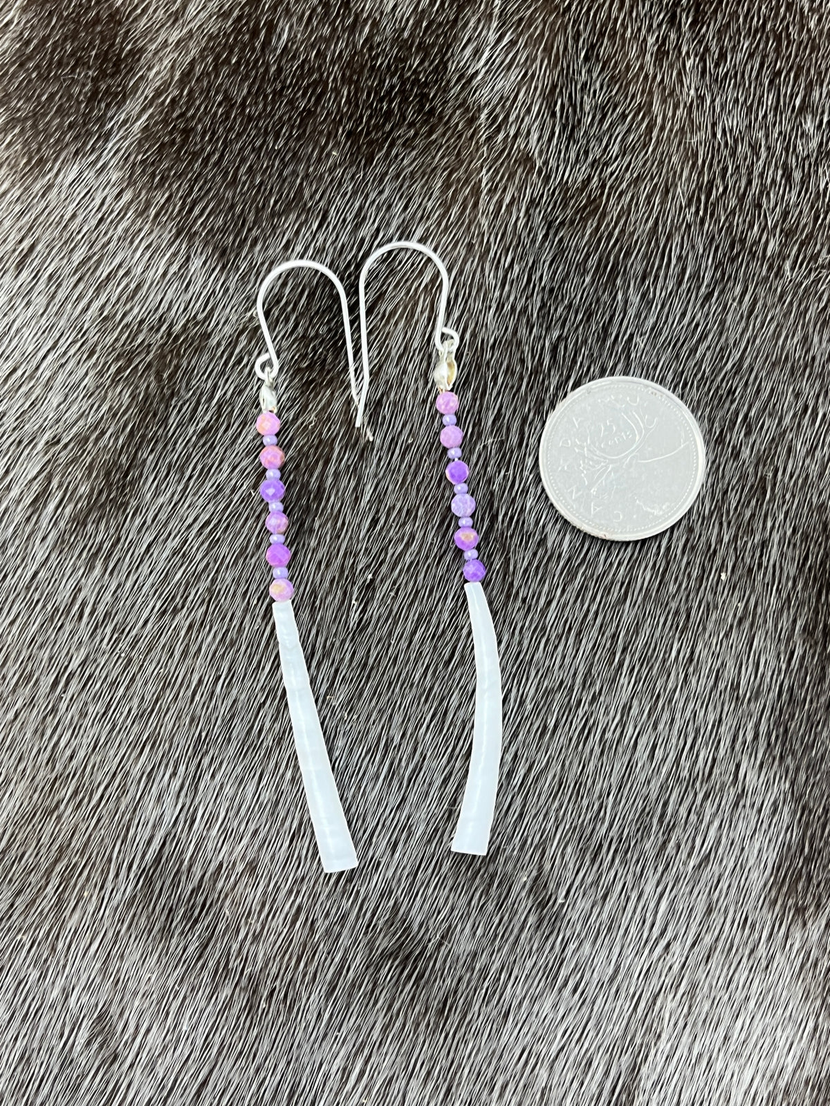 Dentillium Dangle Amethyst