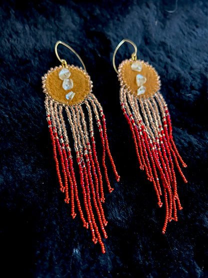 Fire Rose Dangles