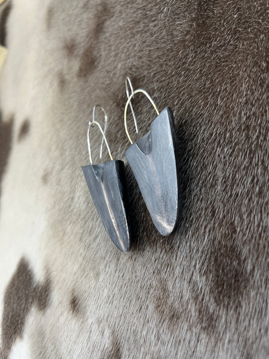 Bison Horn Earrings