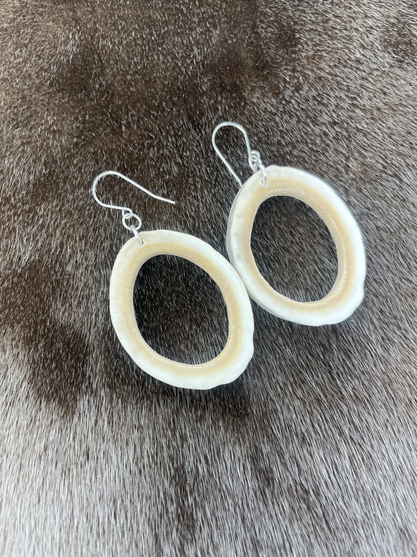 Caribou Antler Hoops