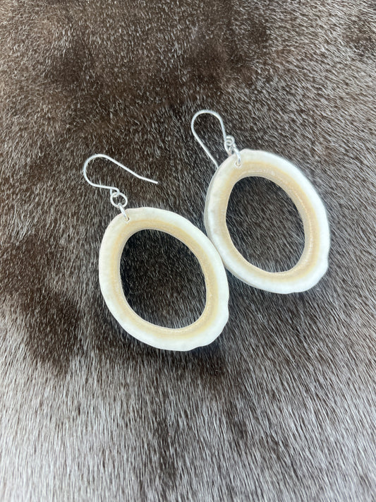 Caribou Antler Hoops