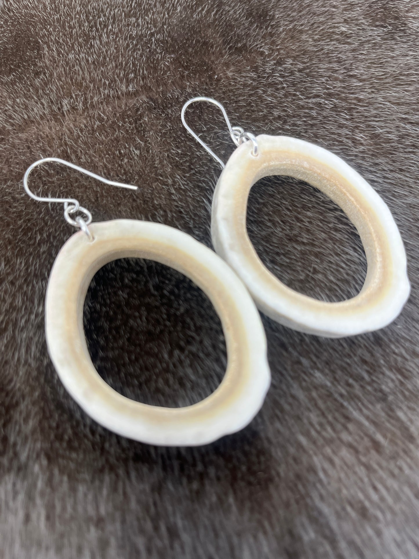 Caribou Antler Hoops