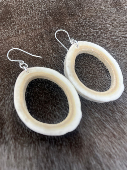 Caribou Antler Hoops
