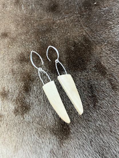 Mammoth Ivory Dangles