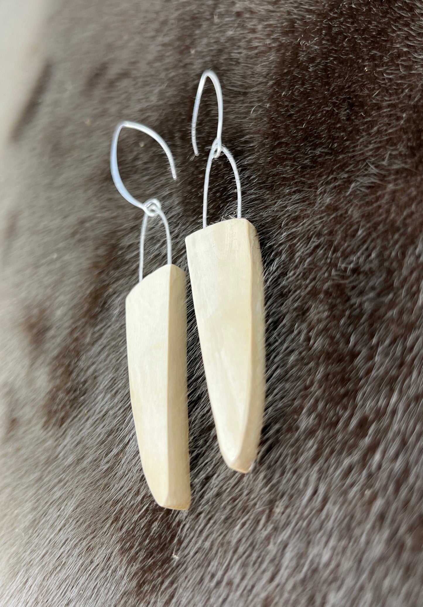 Mammoth Ivory Dangles