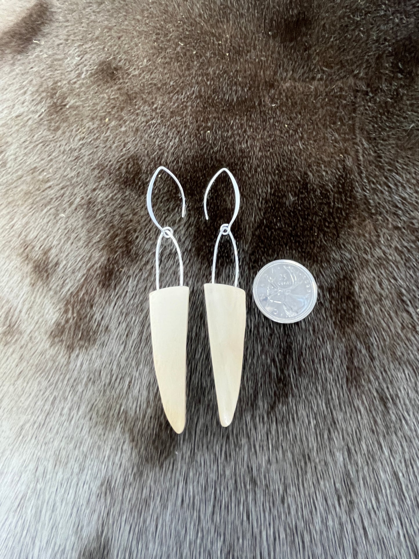 Mammoth Ivory Dangles