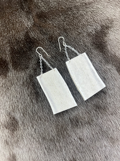 Rectangular Elk & Chain Dangles