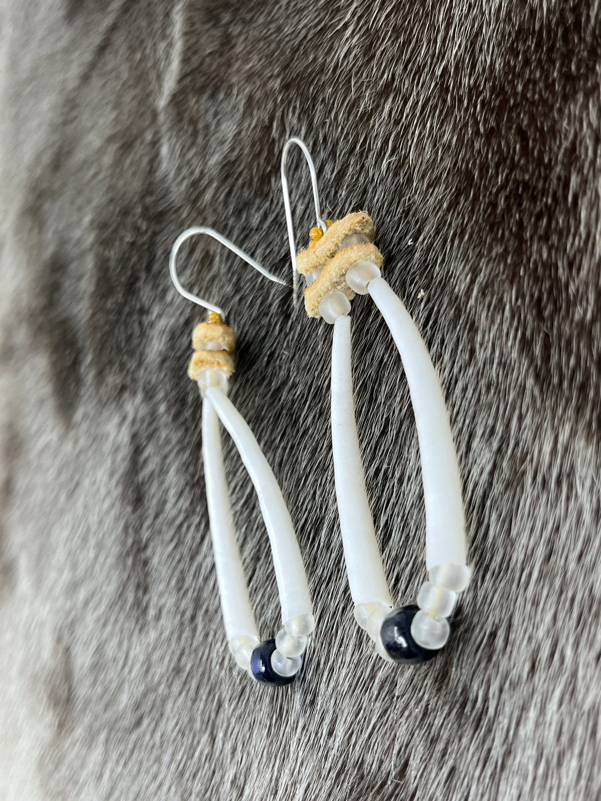 Double Dentillium & Vintage Beads