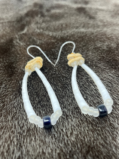 Double Dentillium & Vintage Beads