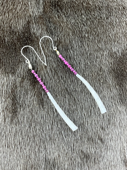 Dentillium Dangle Ruby