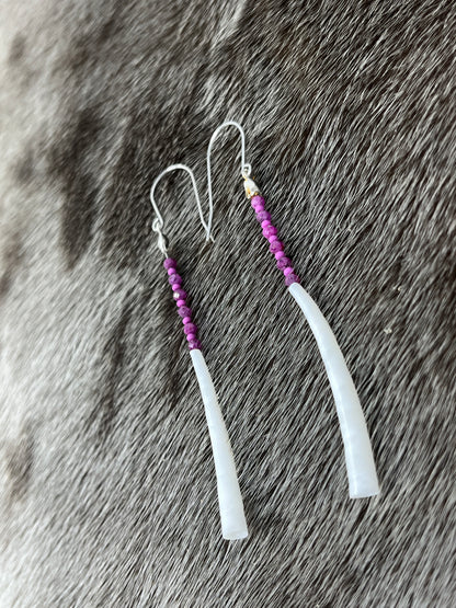 Dentillium Dangle Ruby