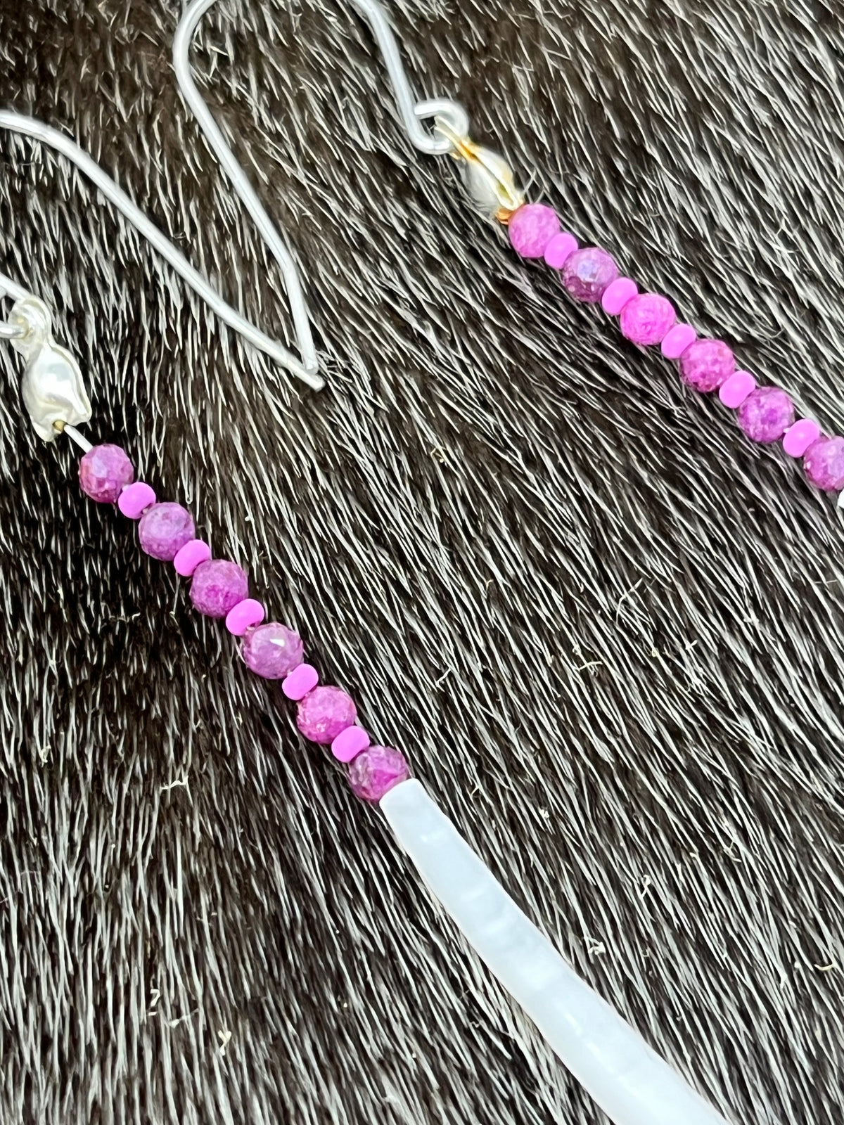 Dentillium Dangle Ruby