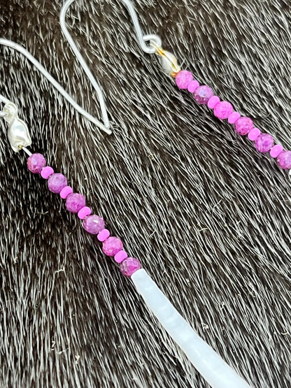 Dentillium Dangle Ruby