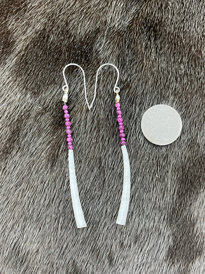 Dentillium Dangle Ruby
