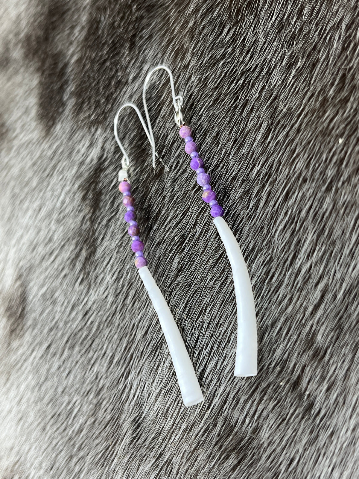 Dentillium Dangle Amethyst