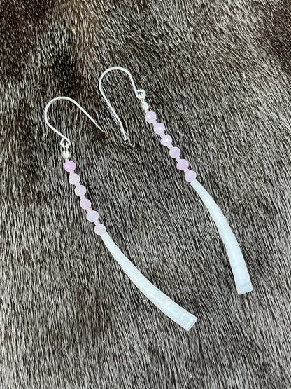 Dentillium Dangle Lavender Quartz