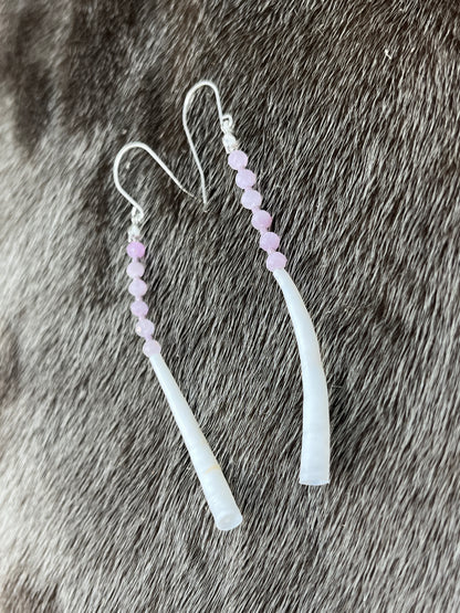Dentillium Dangle Lavender Quartz
