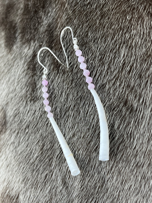 Dentillium Dangle Lavender Quartz