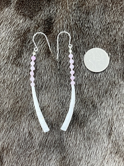 Dentillium Dangle Lavender Quartz