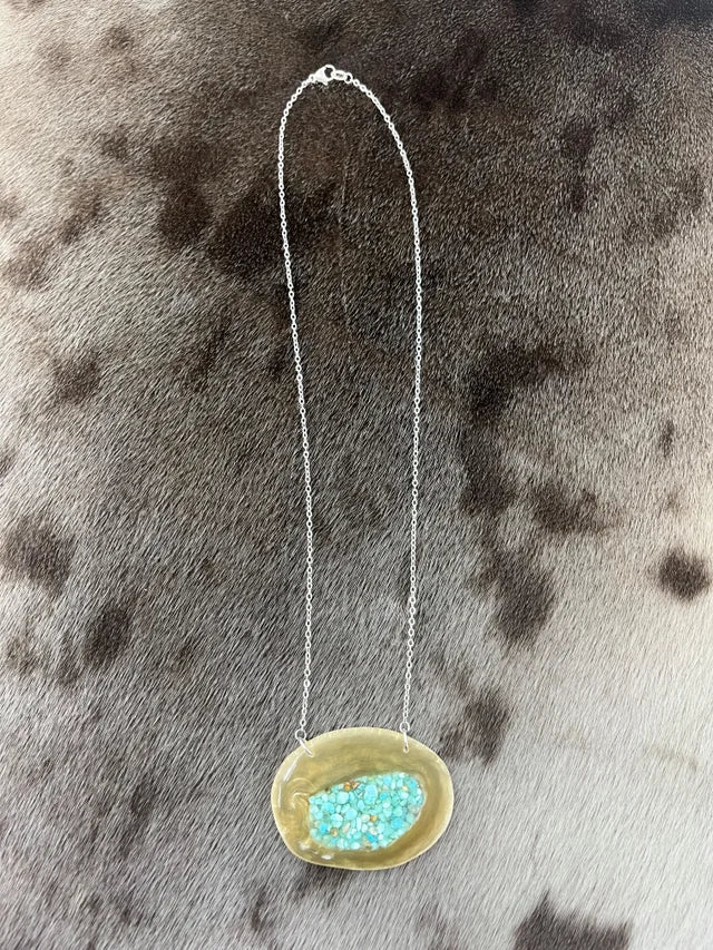 Muskox & Turquoise Necklace
