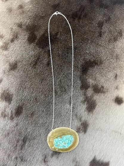 Muskox & Turquoise Necklace