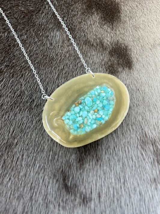 Muskox & Turquoise Necklace