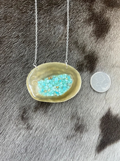 Muskox & Turquoise Necklace